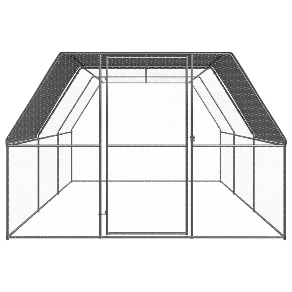 2025 Jaula para gallinas de acero 3 x 6 x 2 m – Recinto exterior seguro para aves de corral y pequeños animales