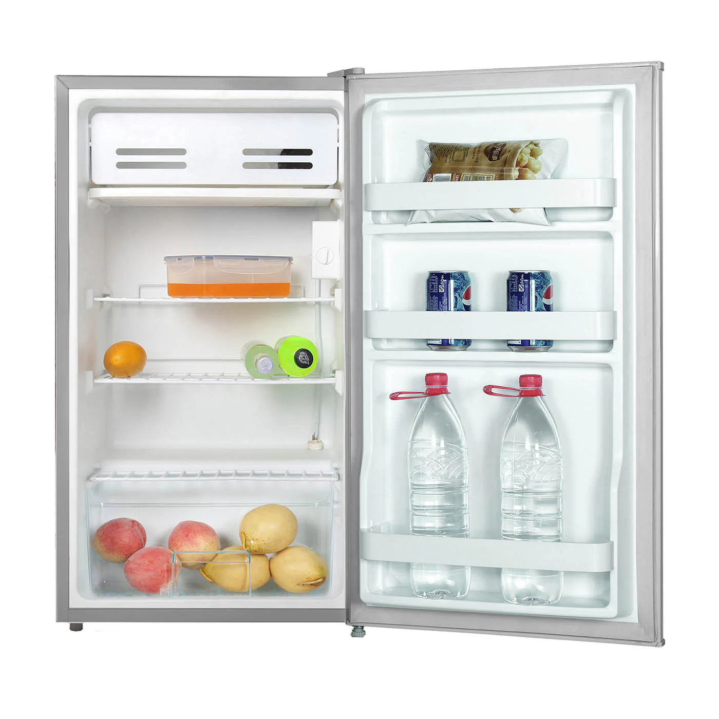 2025 Mini Bar Gris 47,2x86 cm de 93 Litros con Congelador