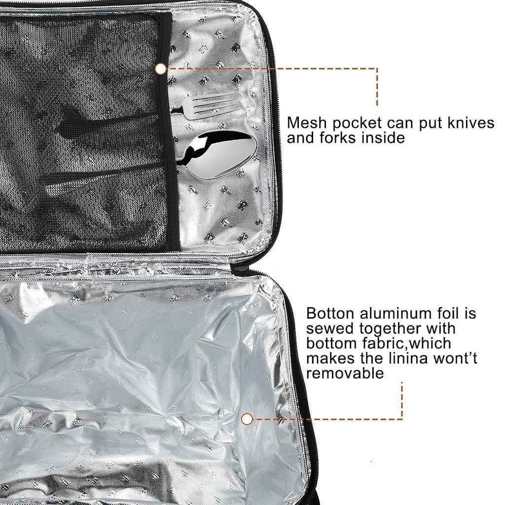 2025 Bolsa Isotérmica para Entrega de Alimentos, Bolsa Térmica para Frío y Calor, Apta para Catering, Musbus, Verde