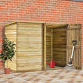 2025 Cobertizo para jardín de madera pino impregnada 232x110x170 cm v6133
