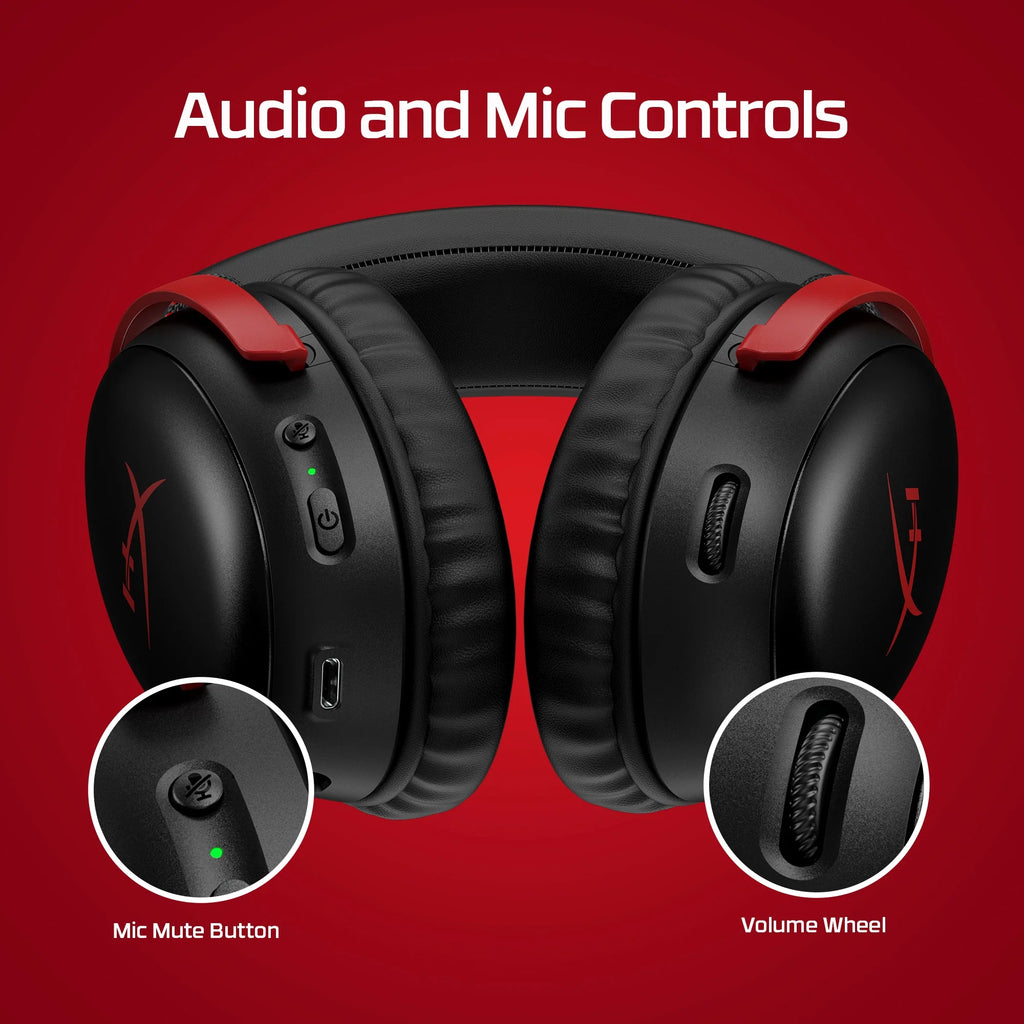 2025 Audífonos Inalámbricos HyperX Cloud III Wireless RED – Sonido Legendario