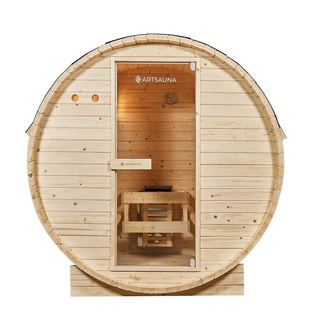 2025 Sauna barril Spitzbergen con estufa de sauna