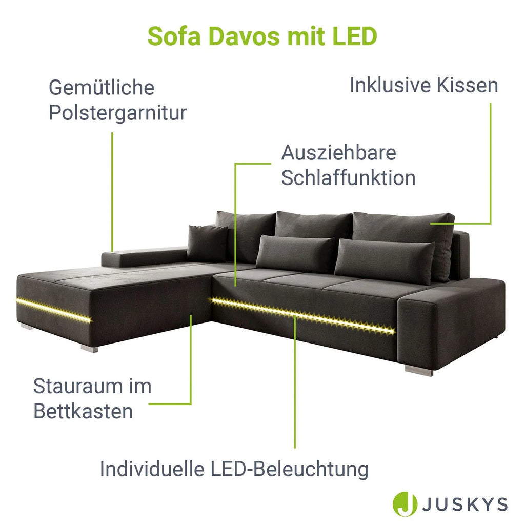 2025 Sofá Davos con LED