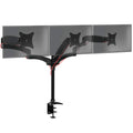 2025 Duronic Soporte para Monitor DM553 | Soporte triple para escritorio PC | NEGRO | Aluminio | Altura ajustable | Para tres pantallas LED/LCD de 15-27 pulgadas | Compatible con VESA 75/100 | Capacidad de 5 kg por pantalla