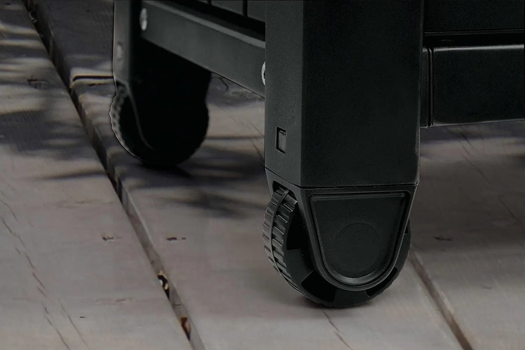 2025 Carro móvil de patio Keter Unity XL – Mesa de cocina exterior resistente a la intemperie con superficie de trabajo de acero inoxidable, espacio de almacenamiento con cerradura y accesorios
