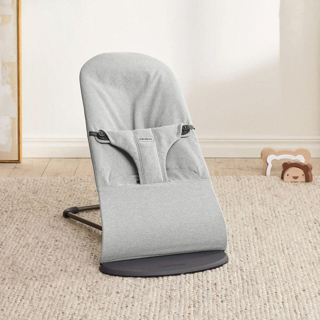 BabyBjörn Bouncer Bliss Woven Mélange -Gris claro