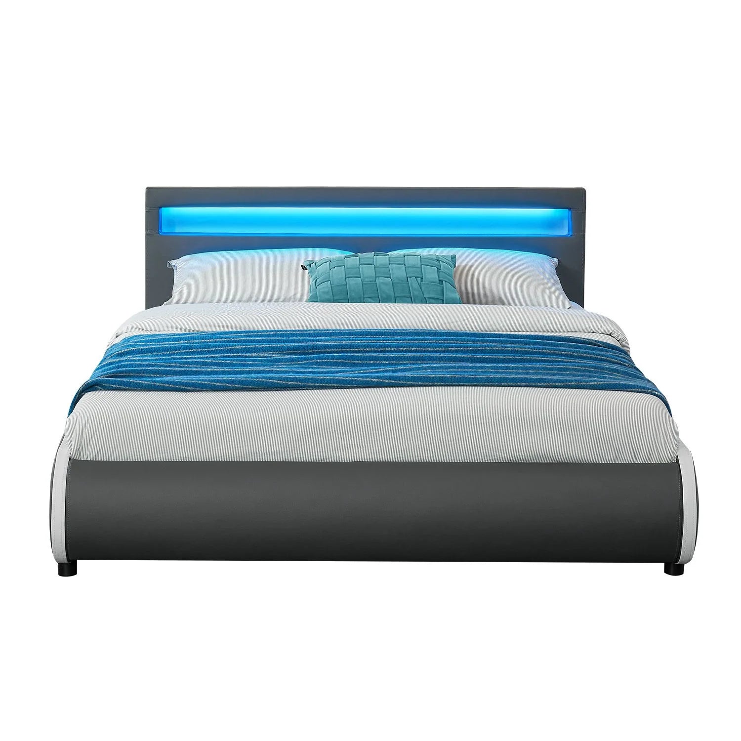 2025 Cama tapizada Sevilla 140x200 cm en blanco