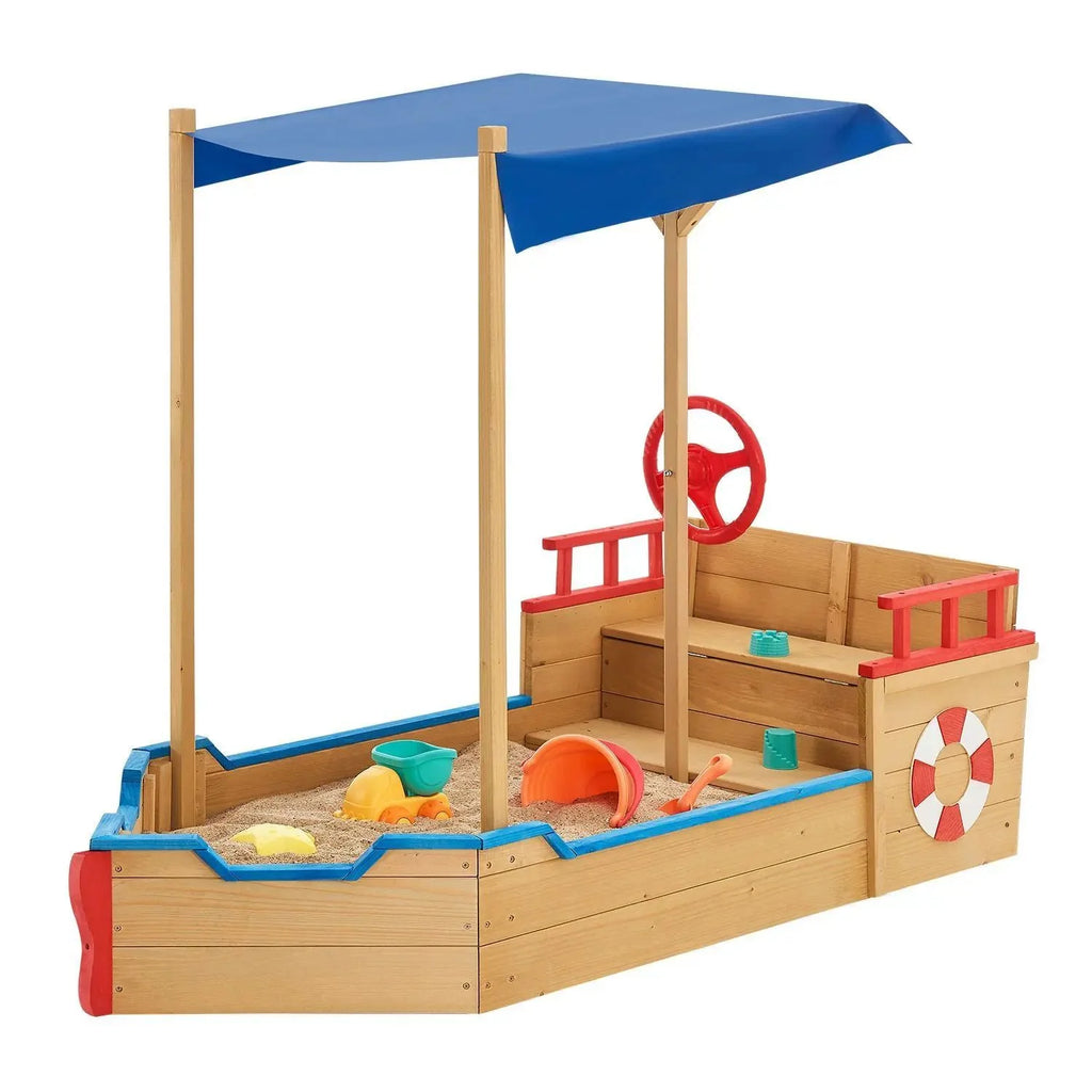 2025 Caja de arena Käpt’n Pit - Barco pirata de madera