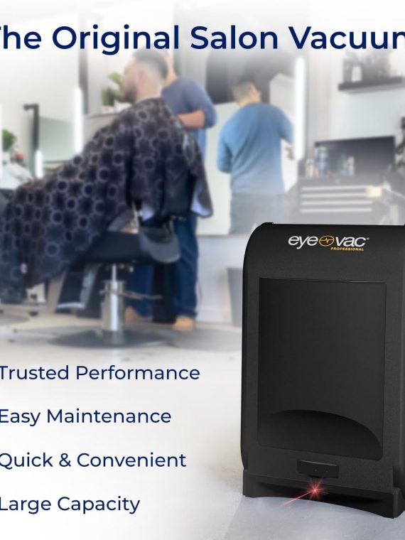 2025 EyeVac Pro – Aspiradora sin contacto con recogedor automático de polvo, inalámbrica, 1400 vatios, negra