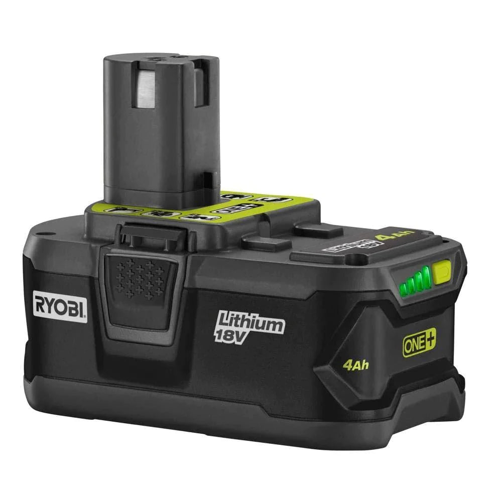 2025 Inflador de alta presión inalámbrico Ryobi P737D 18V One+ con manómetro digital, batería 4.0 Ah, cargador y bolsa