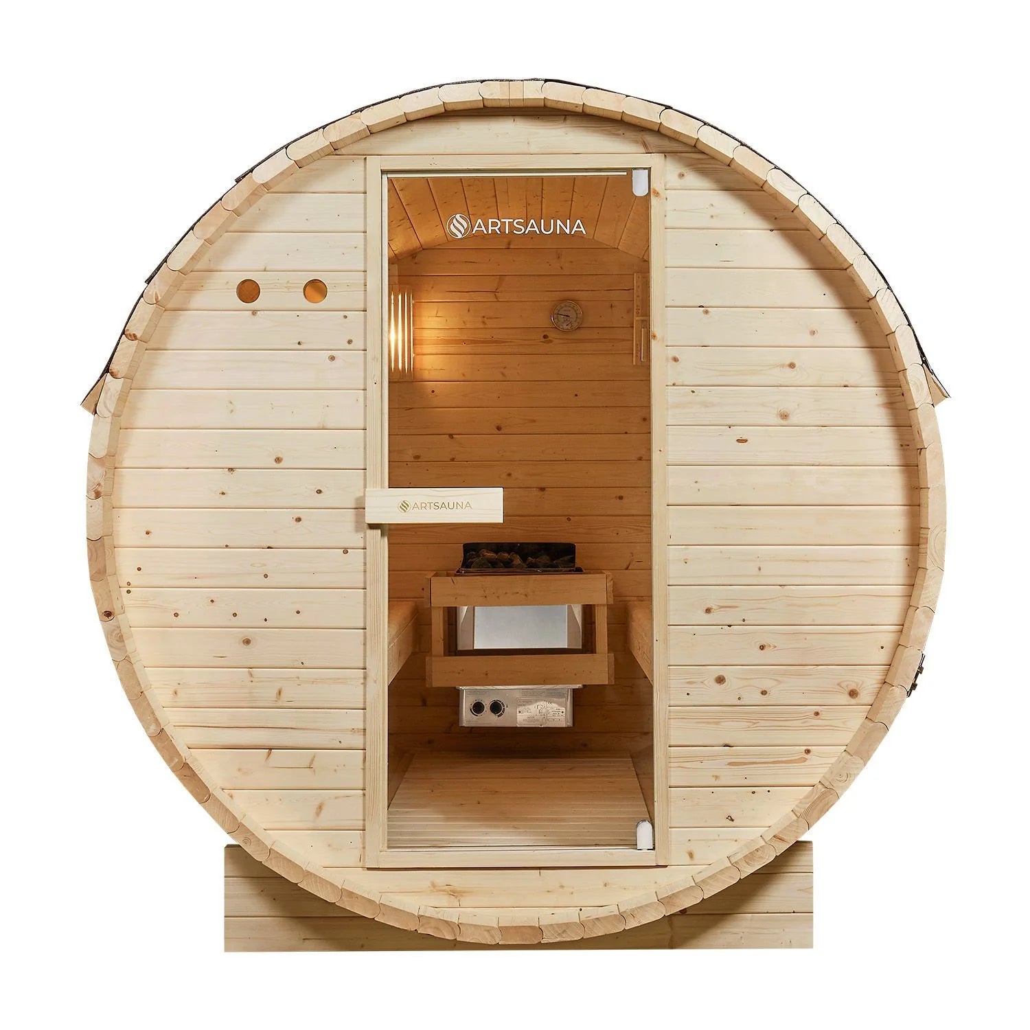 2025 Sauna barril Spitzbergen con estufa de sauna