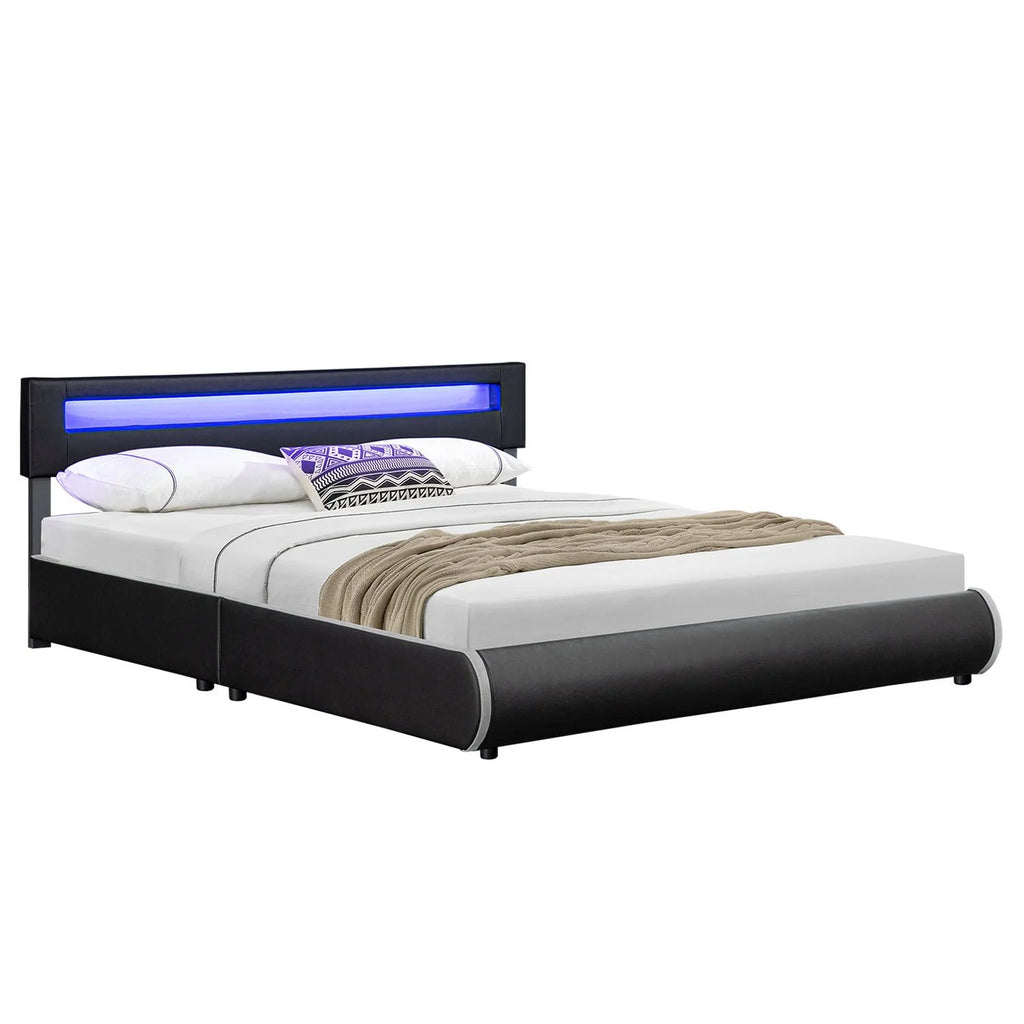 2025 Cama tapizada Sevilla 140x200 cm en blanco