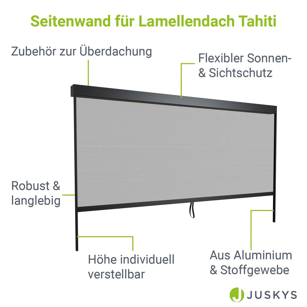 2025 Panel lateral para techo de lamas Tahití