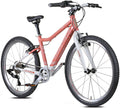 2025 Bicicleta infantil PRO 24 pulgadas desde 7 años | 8 velocidades | CORAL