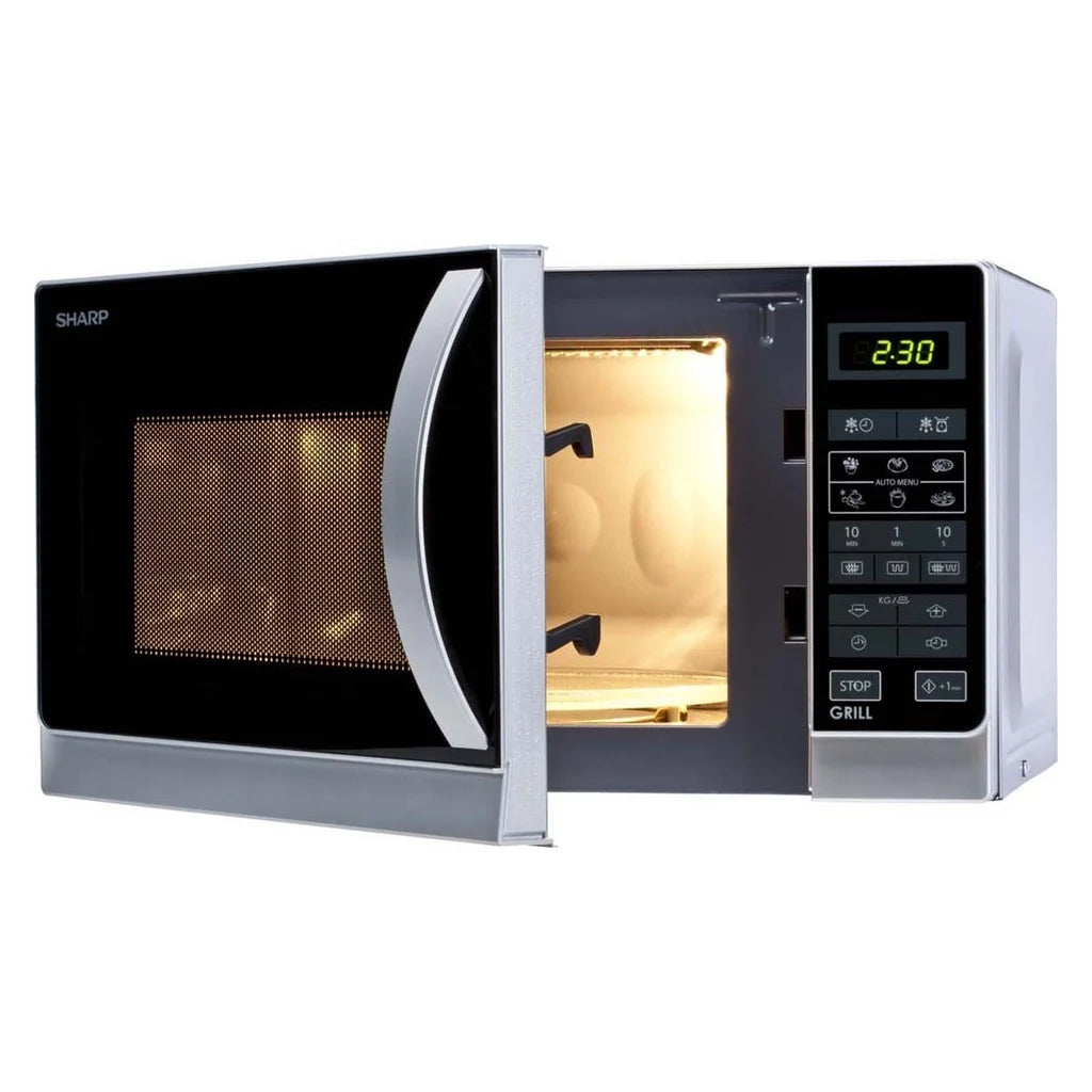 2025 Microondas Sharp R-642 INW 2 en 1 20 L plateado