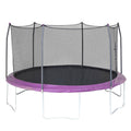 Trampolín redondo Skywalker de 4,5 m con red de seguridad – Morado