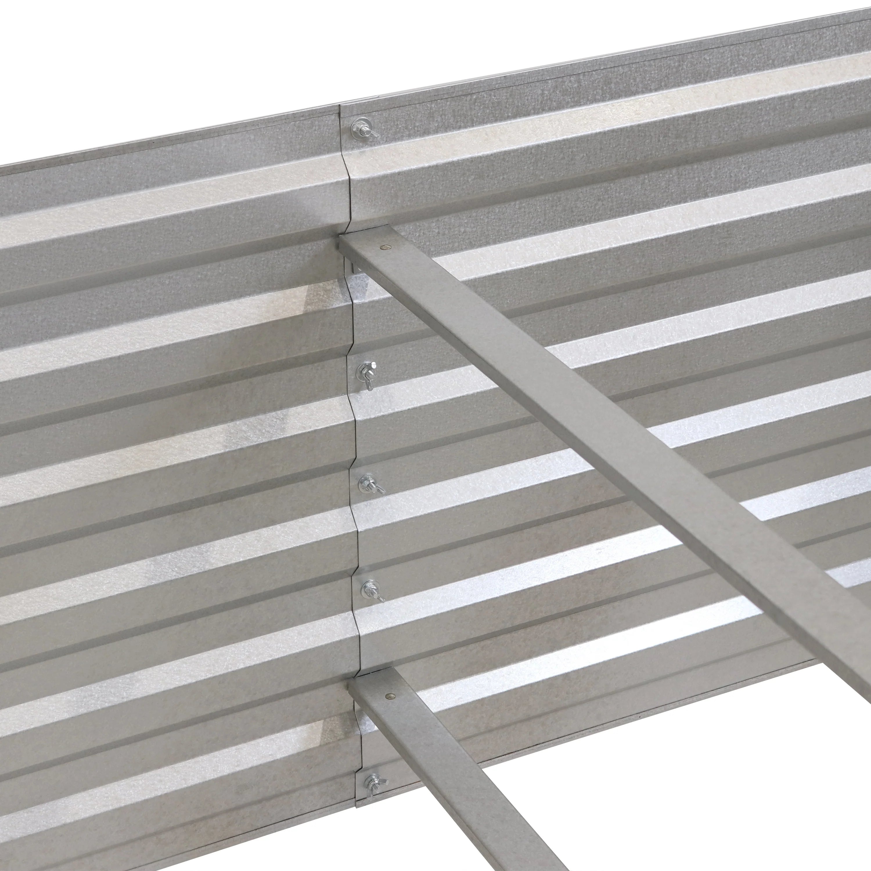 2025 Cama Elevada Rectangular para Jardín Sunnydaze de Acero Galvalume - 180 cm