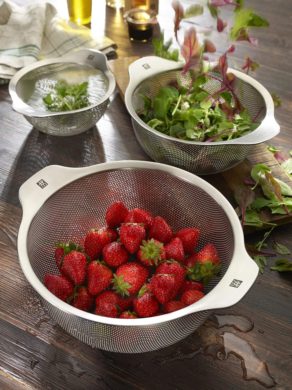 ZWILLING 5-Piece Cookware Set, 4 Lids, Suitable for Induction, Stainless Steel, Passion, Bright Grey, Diameter 16 cm, Diameter 20 cm, Diameter 24 cm, Diameter 28 cm
