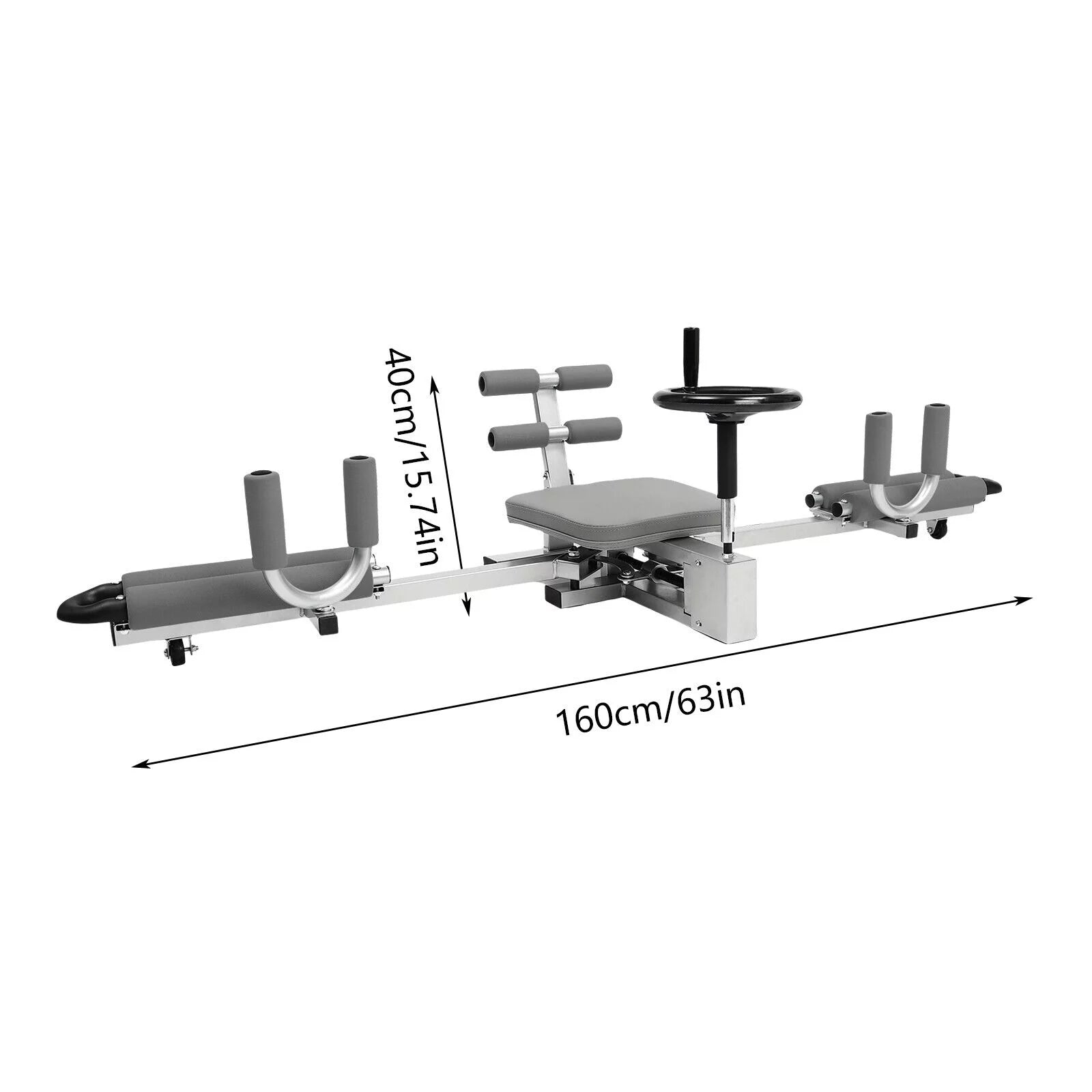 Dispositivo profesional de estiramiento de piernas con capacidad de carga de 150 kg, equipo robusto para el hogar y el gimnasio.