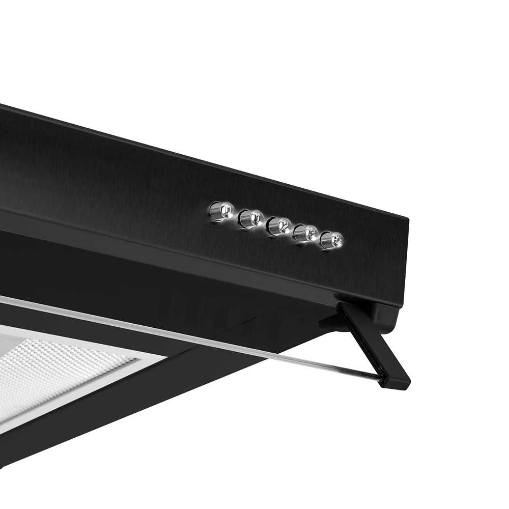 2025 Campana Steel 60 cm Negro Horizontal