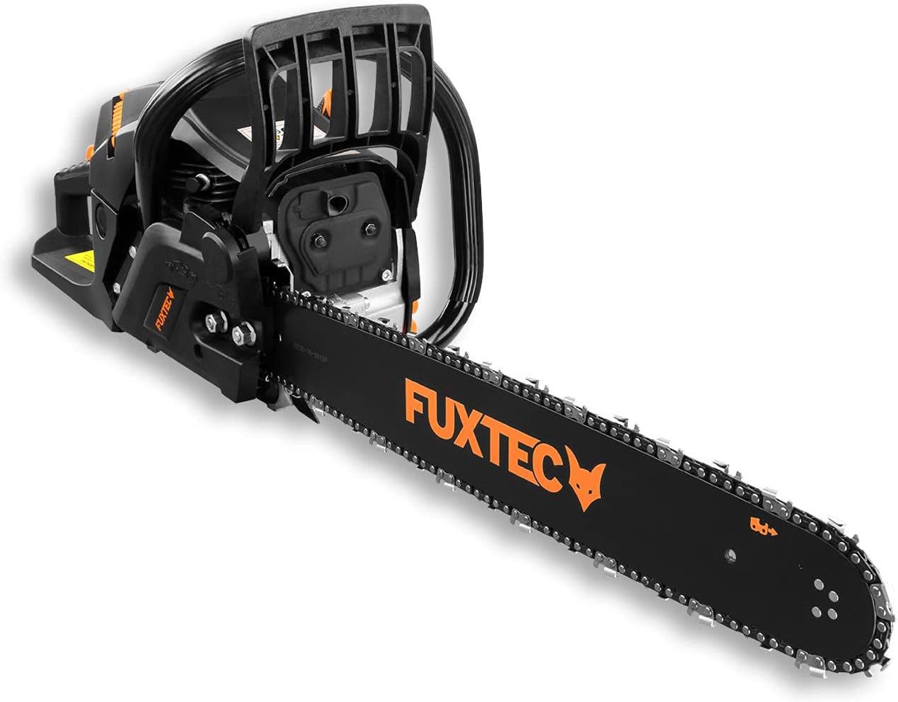 FUXTEC Motosierra Gasolina FX-KS262 de 2,85kw - con espada de 20'', longitud de corte 46 cm- 61,5cc - Easy-Start - incl. Protección de la espada y bolsa de transporte