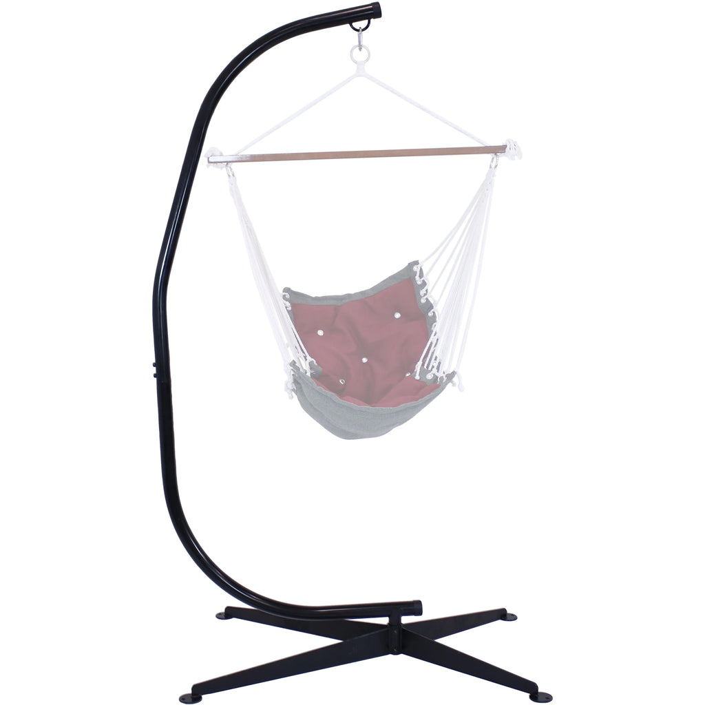 2025 Sunnydaze Hanging C-Stand para Silla Hamaca Colgante