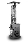 2025 Pektech Peluxe Chrom – Parasol calefactor a pellets exclusivo en cromo integral para jardín y eventos