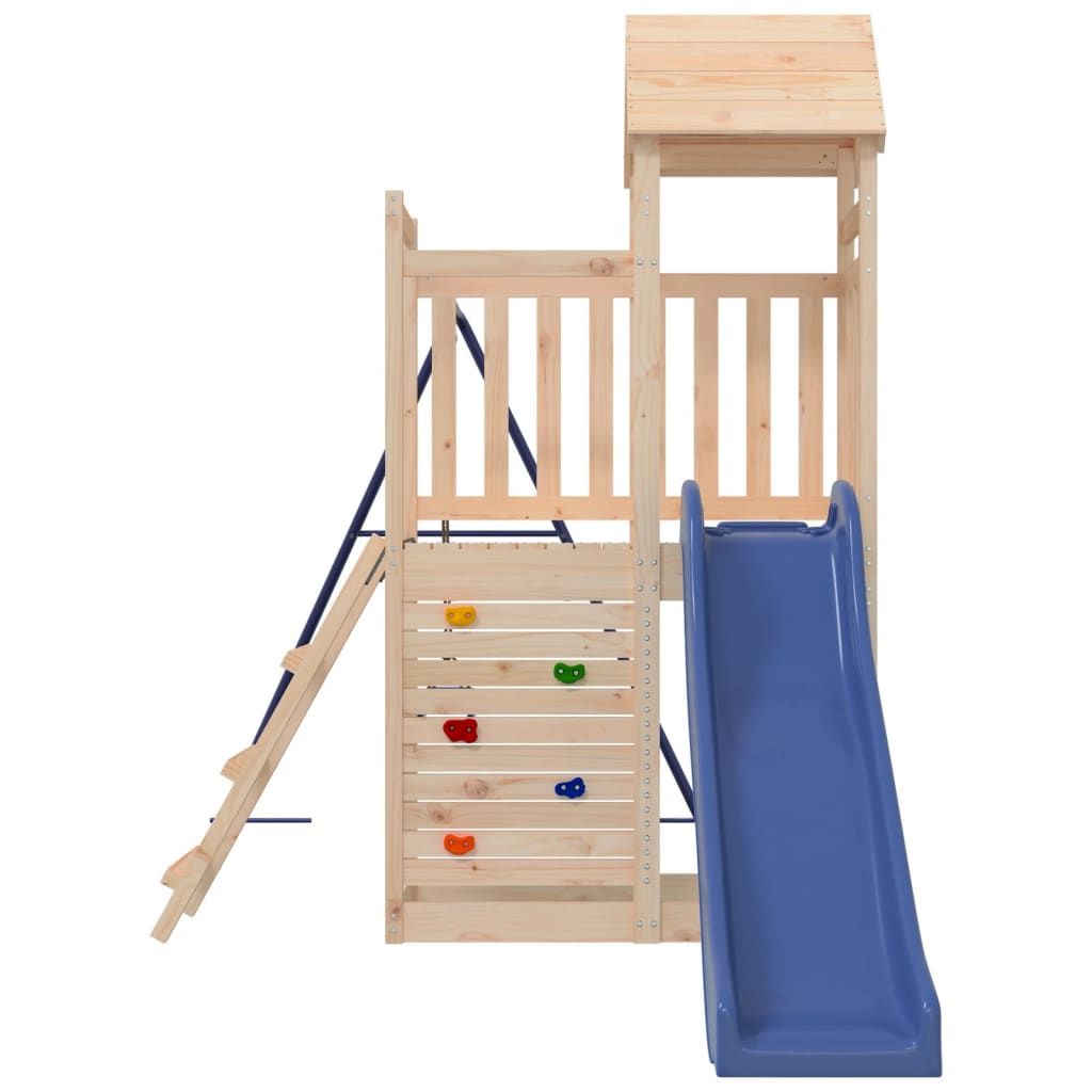 Parque Infantil De Exterior Madera Maciza De Pino Vidaxl