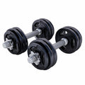 2025 Set de mancuernas cortas de fundición Gripper 30 kg negro