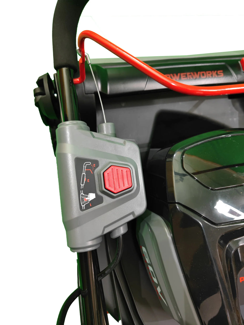 2025 Cortacésped inalámbrico Powerworks PD60LM41K2 60 V, con batería 60V 2 Ah y cargador