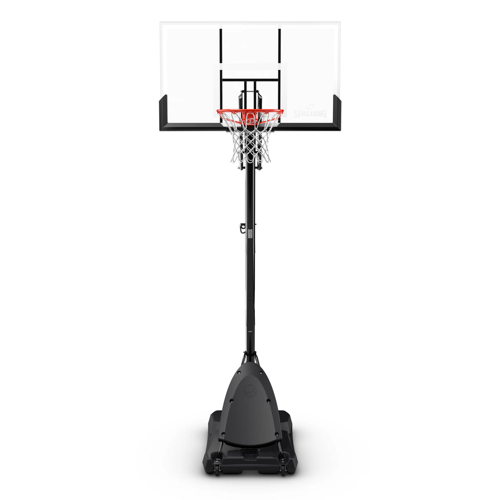 2025 Canasta de Baloncesto Portátil Spalding de 54 pulgadas – Panel de Policarbonato Irrompible, Sistema ExactaHeight y Aro Pro Slam – Juego al Aire Libre