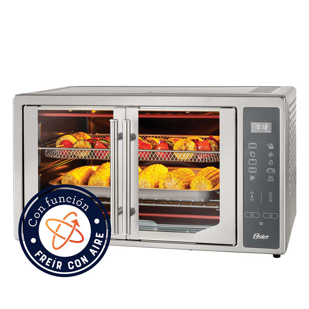 2025 Horno Digital con Freidora de Aire 42 Lt y Puertas Francesas TSSTTVFDDAFNS Oster