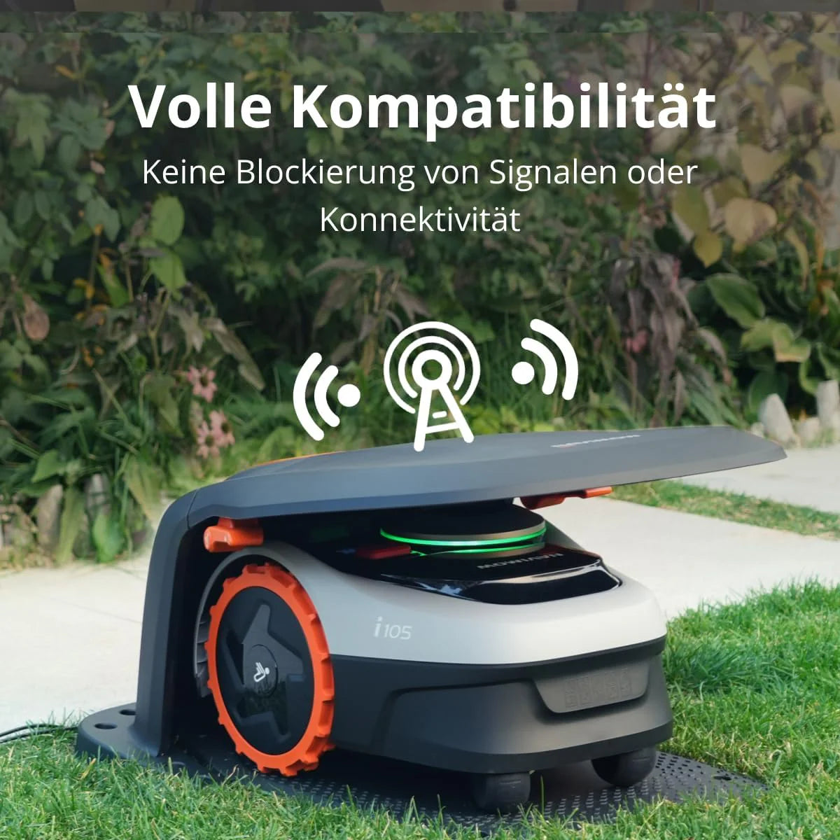 2025 Garaje Navimow S, plegable hacia arriba, sin bloqueo de señal, protección contra el sol y la lluvia, accesorio para robot cortacésped Navimow i105E, i108E