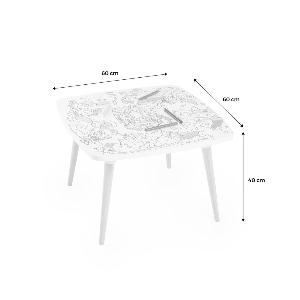 Mesa Infantil Para Colorear