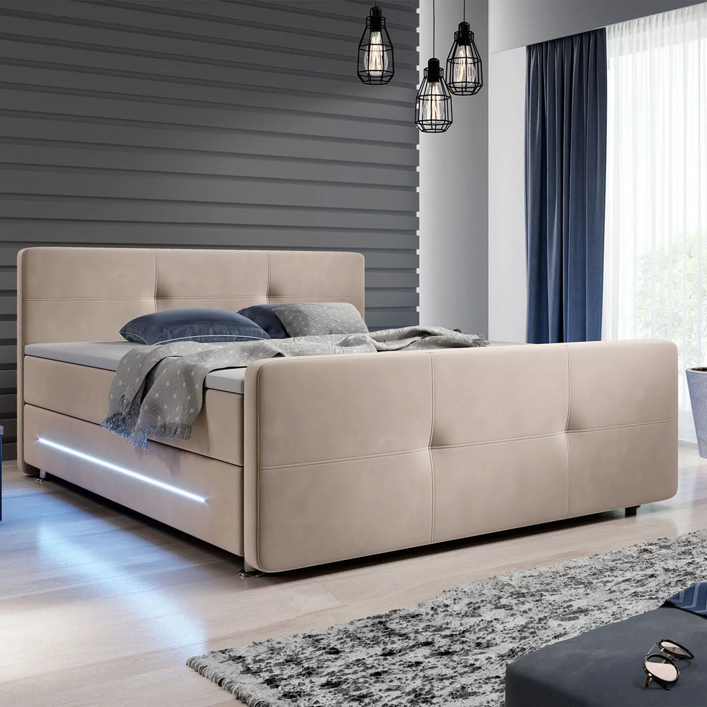 2025 Cama de muelles Houston – Tela