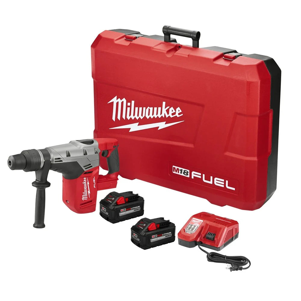 2025 Milwaukee 2717-22HD M18 FUEL Martillo perforador SDS-Max 1-9/16" con 2 baterías