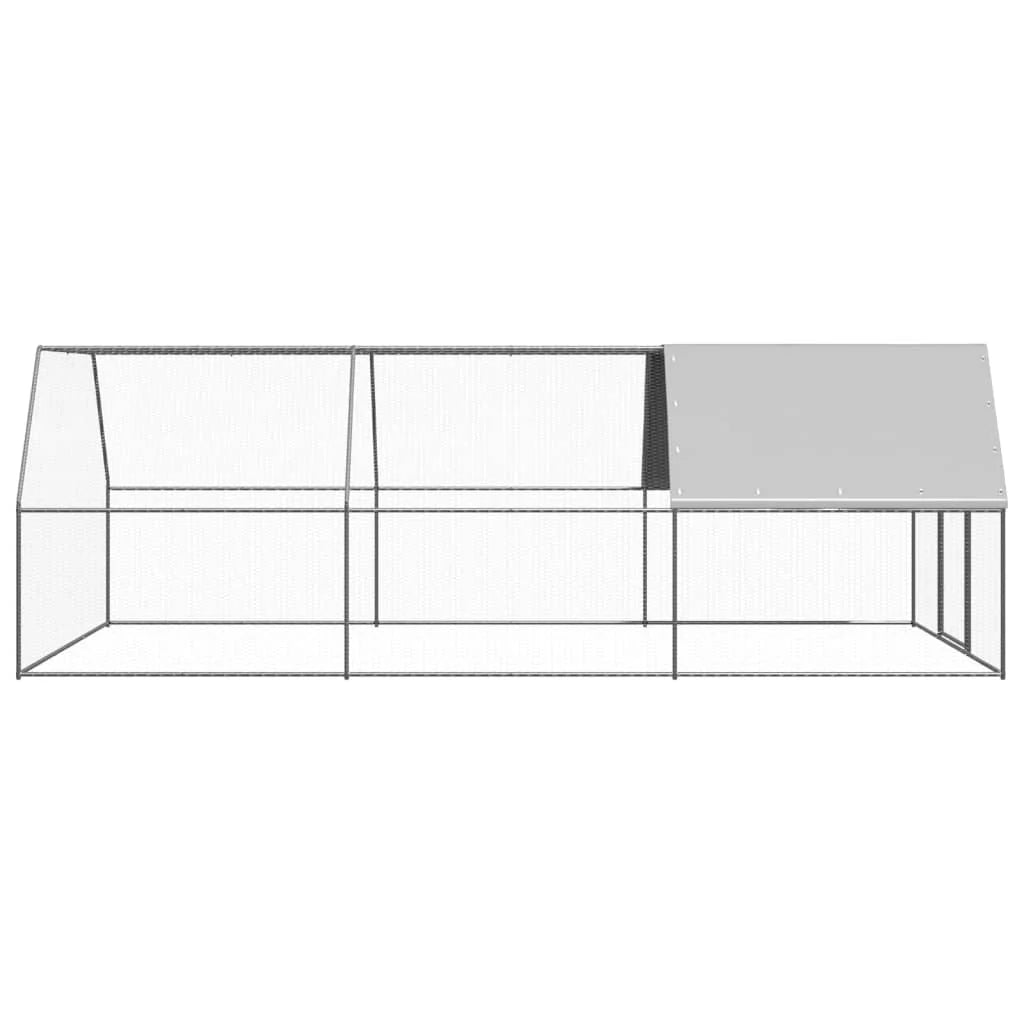 2025 Jaula para gallinas de acero 3 x 6 x 2 m – Recinto exterior seguro para aves de corral y pequeños animales
