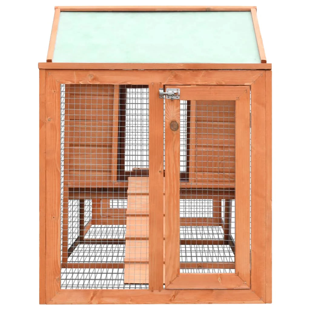 2025 Conejera para conejos 303 x 60 x 86 cm con recinto – Conejera de madera maciza con zona de libertad