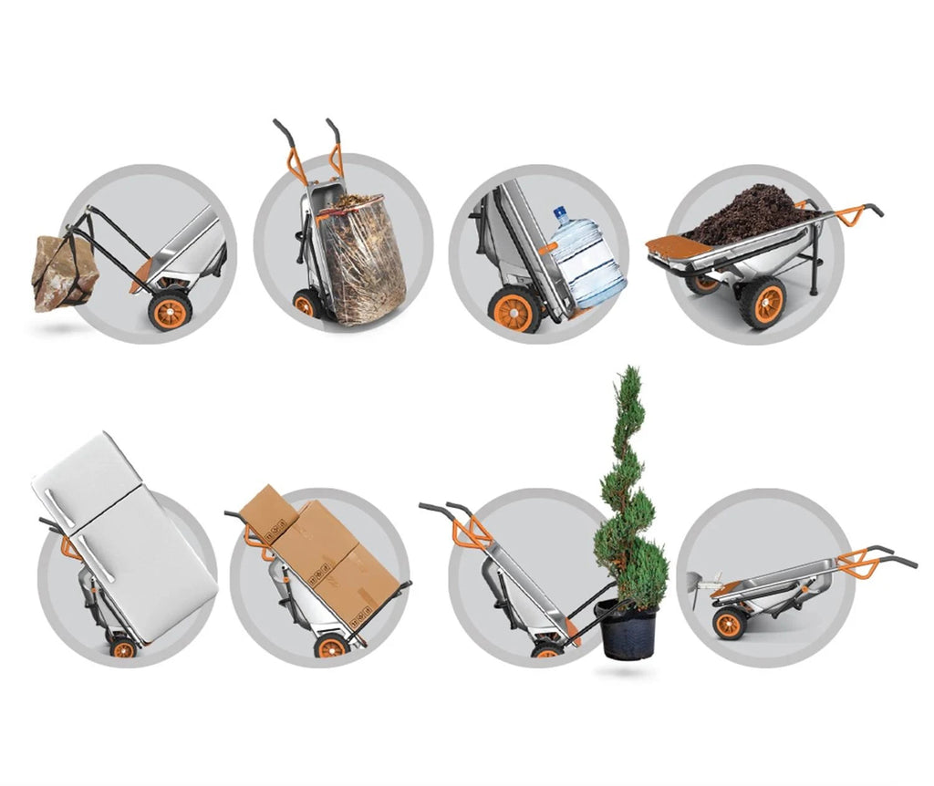 Carretilla multifuncional Worx Aerocart 8 en 1