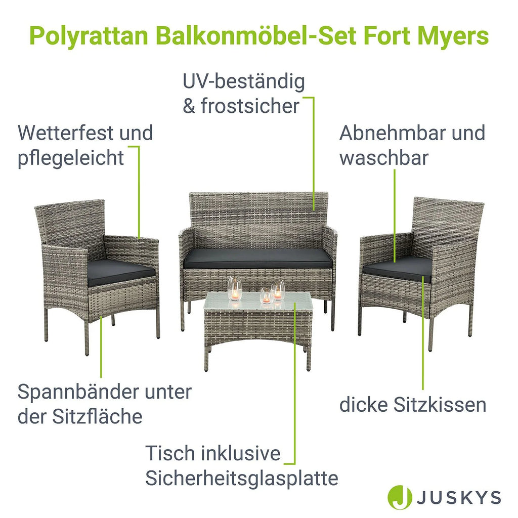 2025 Conjunto de salón de poliratán Fort Myers