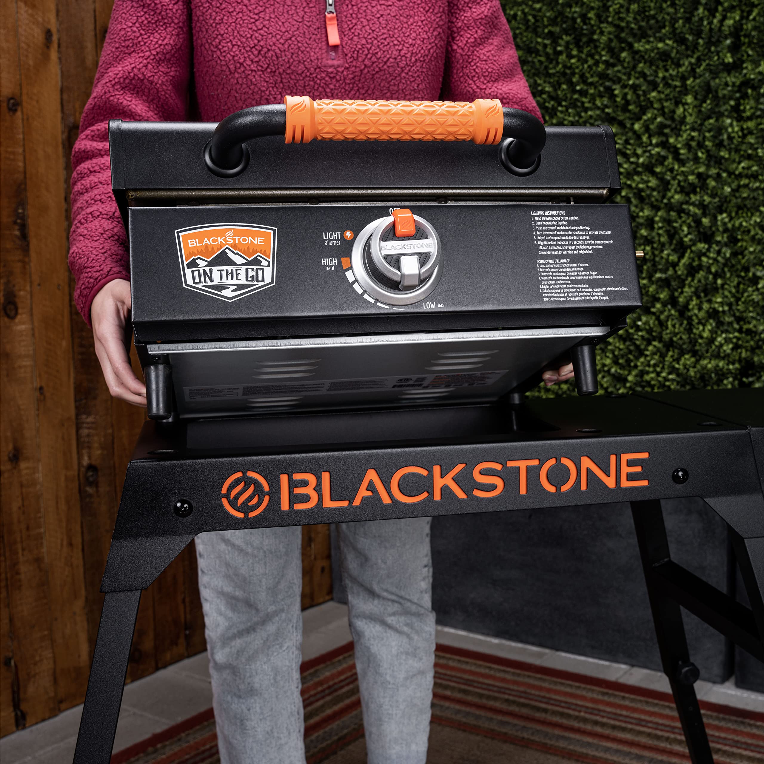 2025 Blackstone Soporte Universal para Plancha con Piernas Ajustables y Estante Lateral