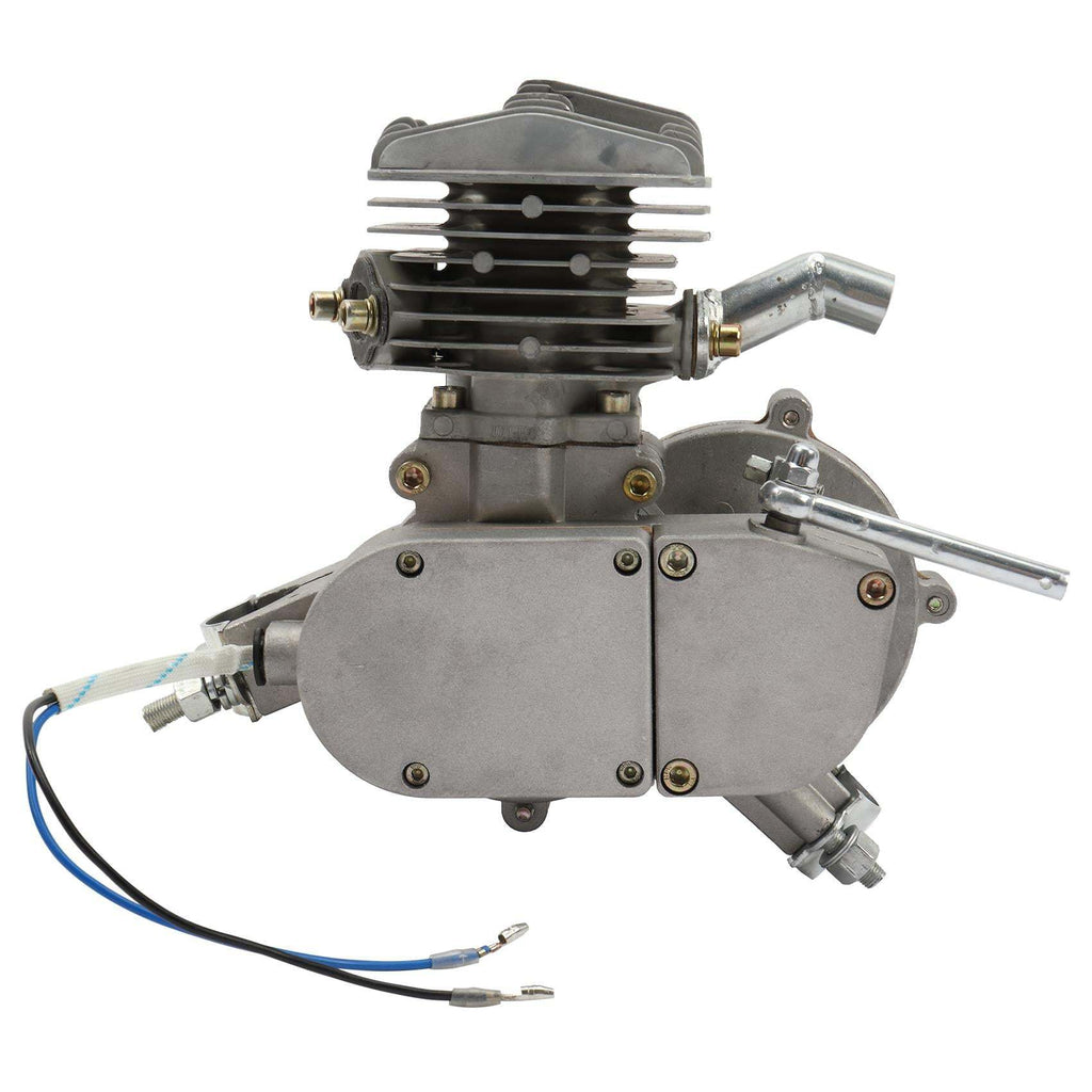 2025 Kit motor para bicicleta Zimtown 80cc 2 tiempos para bicicletas de 26", color plata blanca
