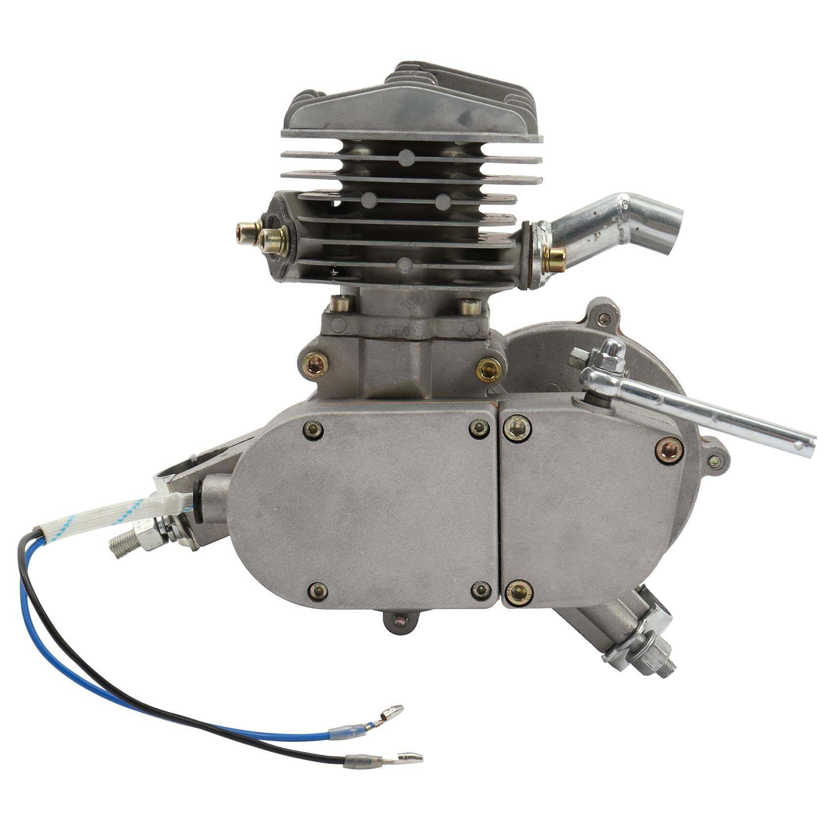 2025 Kit motor para bicicleta Zimtown 80cc 2 tiempos para bicicletas de 26", color plata blanca