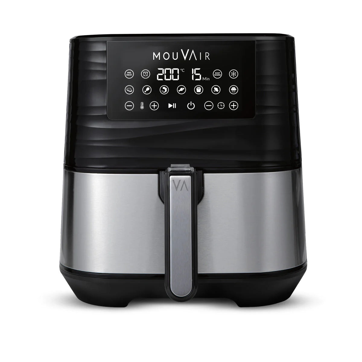 2025 Freidora De Aire Gourmet 5.5 Lts + Recetario Mouvair