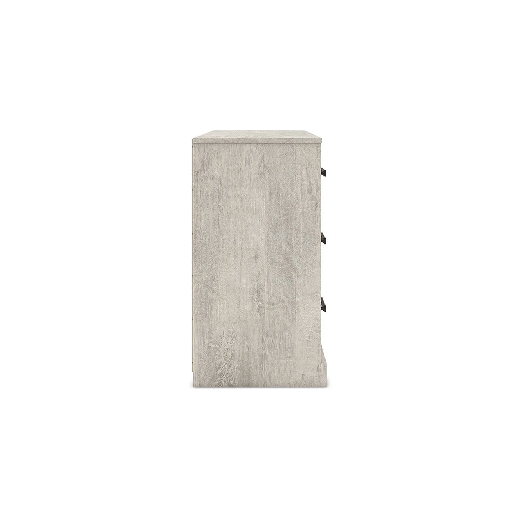 Cajonera Shawburn de 6 Cajones Estilo Granja Moderna de Signature Design by Ashley, Acabado Blanco Roto
