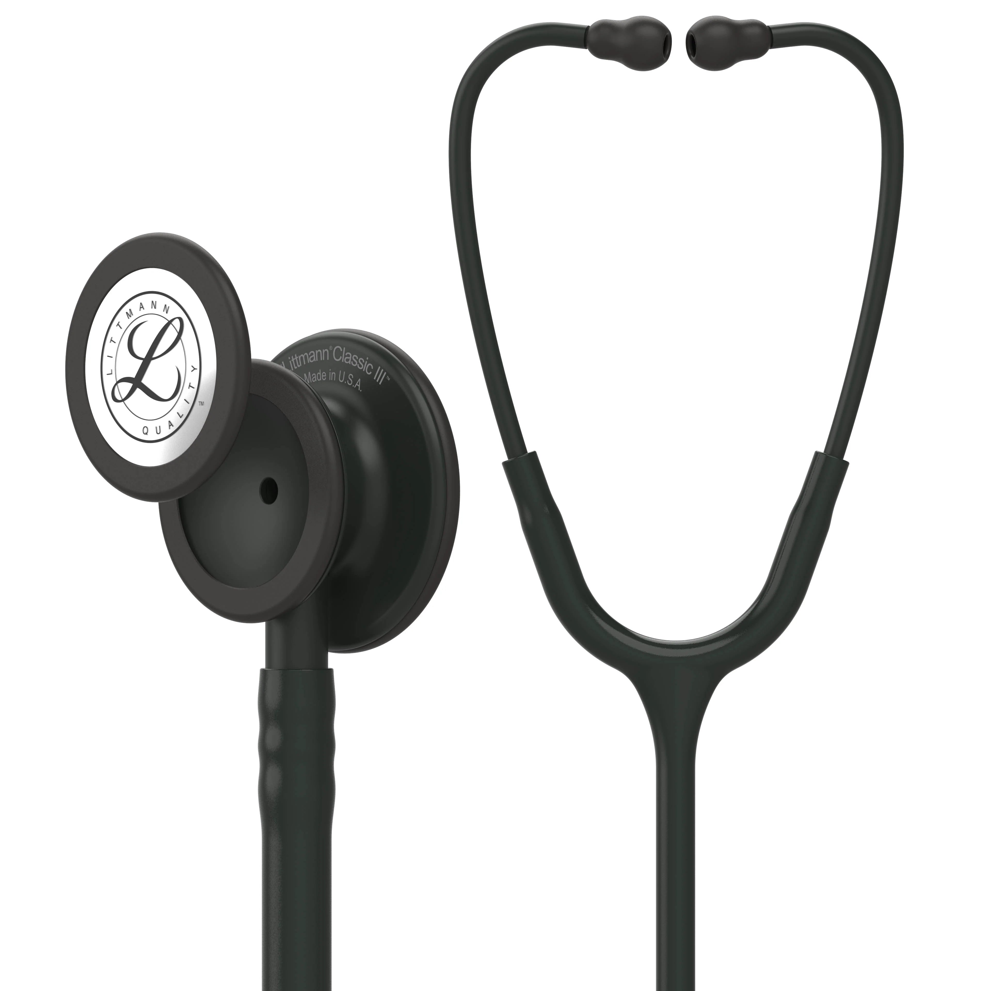 2025 Estetoscopio de Monitoreo Littmann Classic III: Todo Negro 5803 - Grabado adicional