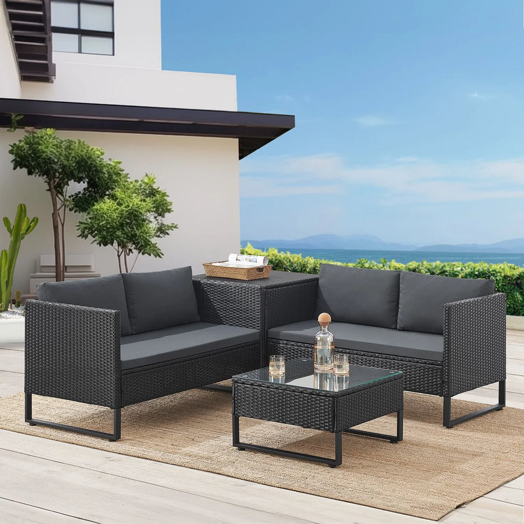 2025 Salón modular de poliratán Santorini