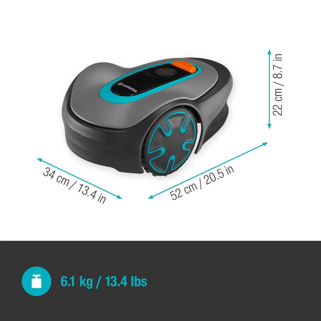 2025 Robot cortacésped Gardena SILENO minimo 350 m²: cortacésped inteligente con conectividad óptima, programable vía la aplicación Gardena Bluetooth (15208-47)
