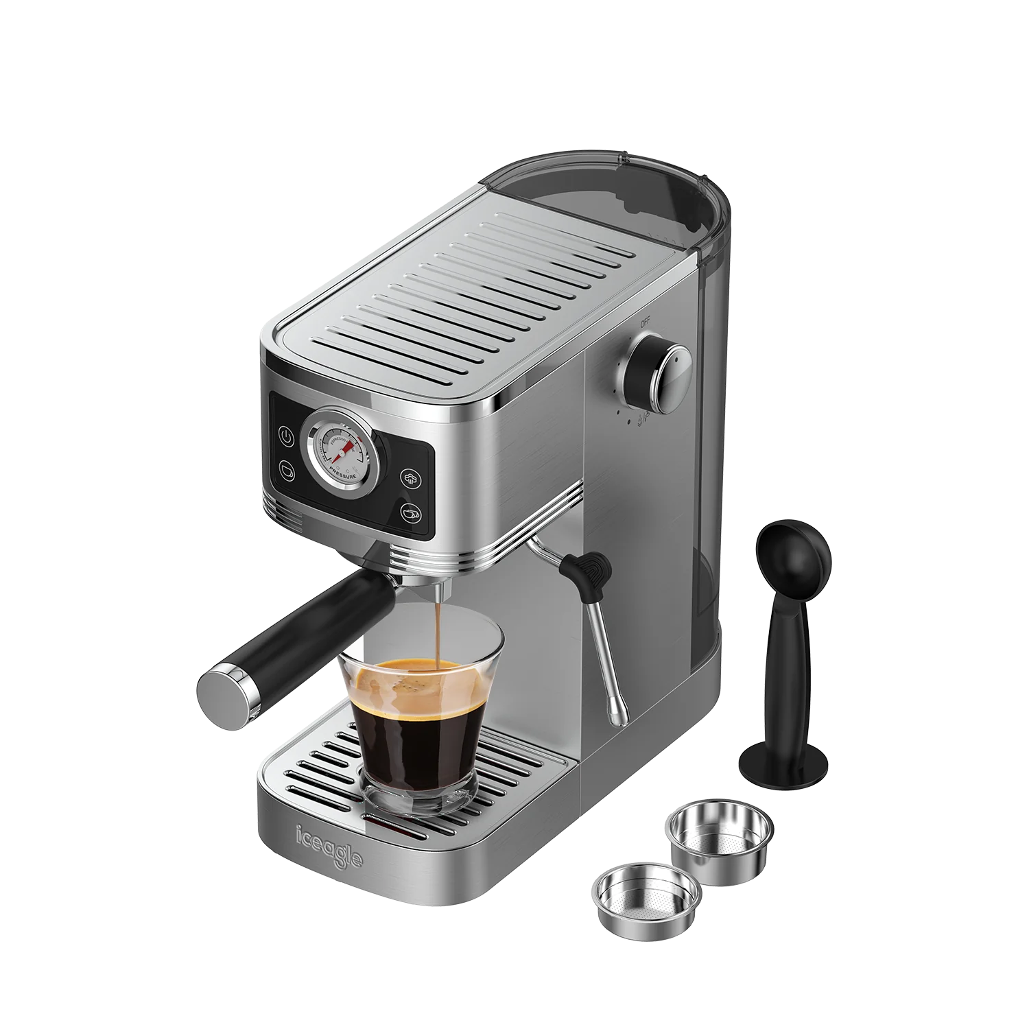 2025 Máquina de espresso Iceagle CM1660B con vaporera – 1350 W