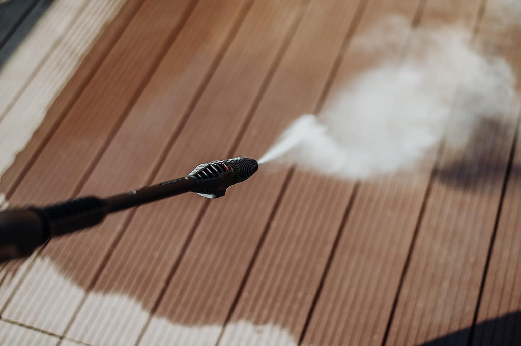 LEHMANN Missouri High Pressure Washer, 2200 W, Max 240 Bar, Flow Rate 480 l/h, 12 m High Pressure Hose, with Accessories - Foam Lance, Adjustable Nozzle, Turbo Nozzle